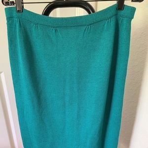 St. John MARIE GRAY VINTAGE SANTANA KNIT SKIRT